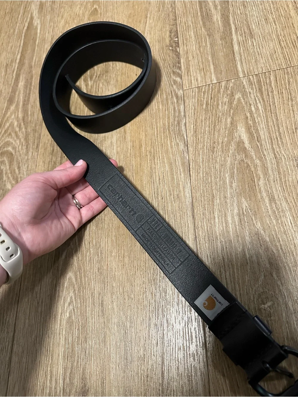 Carhartt Black Bridle Leather Belt XXL